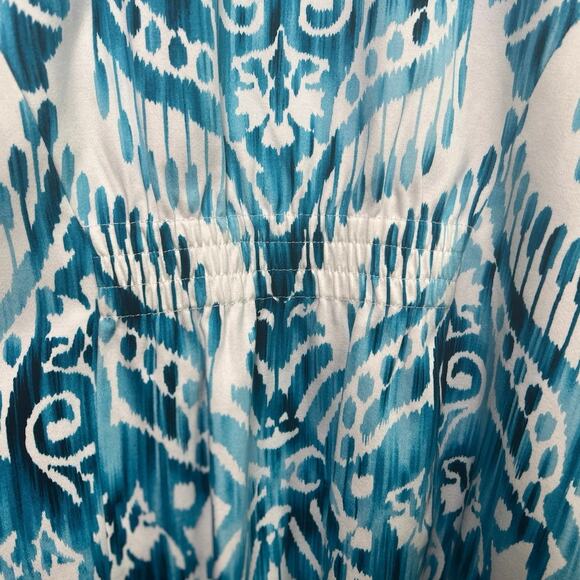 Peck & Peck Vintage Watercolor Print Embellished Jacket/6 - Picture 7 of 8